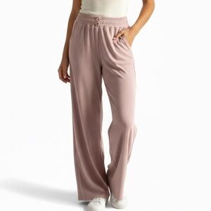 Women's Pink Wide-Leg Pants